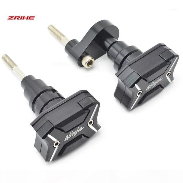 

with ninja logo motorcycle cnc aluminum frame crash pads engine case sliders protector for ninja zx6r zx636 2013-20201