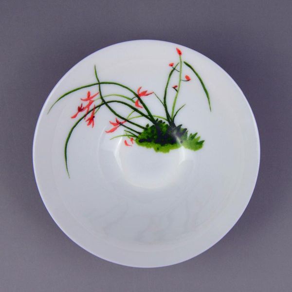 

chinese teacup v shape tasting tea cup set egg shell china tea ware 80ml ceramic teacup small tea bowl wmteze