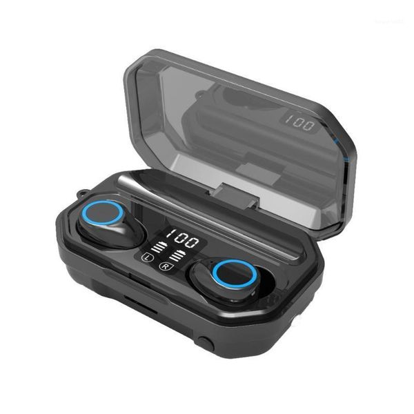 

new m12 wireless headset battery display touch 5.0 headset bilateral stereo voice control support music earphones1