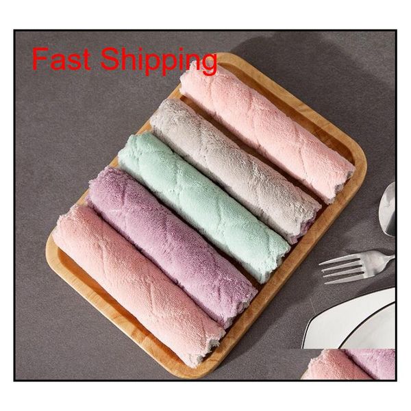 

new super absorbent microfiber kitchen dish cloth high-efficiency tableware household cleaning towel kichen tools ga qylqyl sweet07