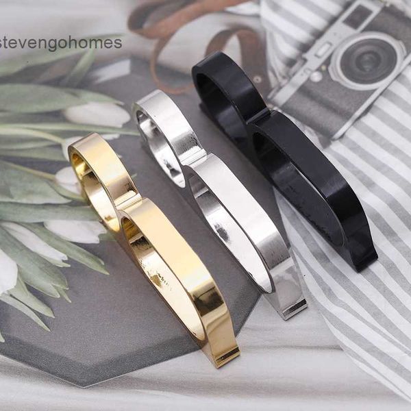 

finger personality punk ring style exaggerated two, Silver