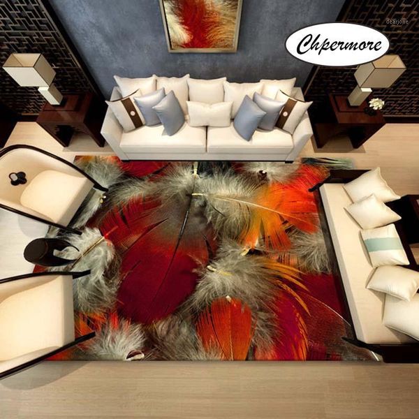 

chpermore creative feather large carpets non-slip tatami mats bedroom home lving room rug floor rugs children's non-slip mat1