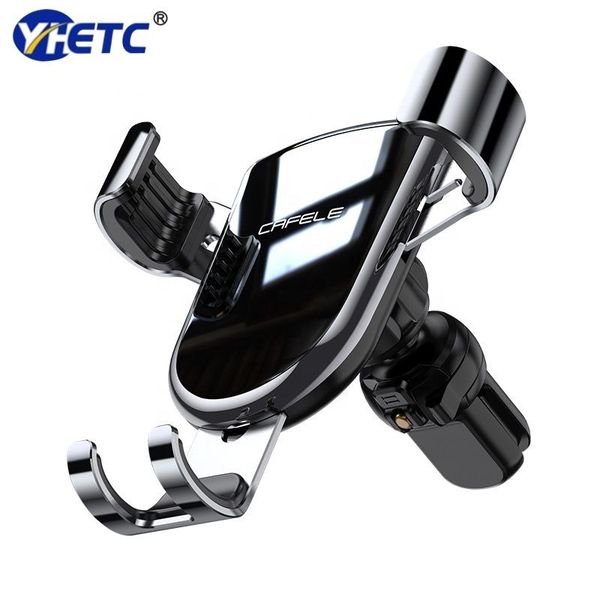 

car air vent mobile phone holder aluminium alloy gravity automatical grasp mobile phone holder