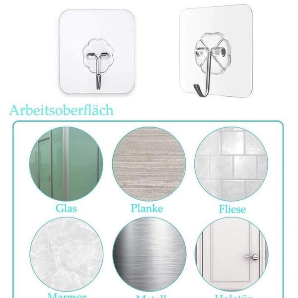 

24/10/2pcs wall transparent vacuum sucker hook strong seemless cable clamp adhesive hook rack bathroom kitchen towel ke wmtcbq