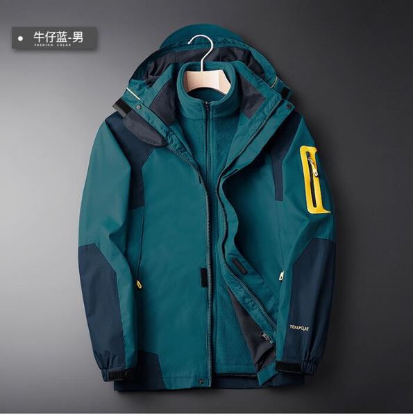 

2021 new winter warm softshell fleece jacket men/women outdoor windproof waterproof male bomber jackets 9zjm, White;black