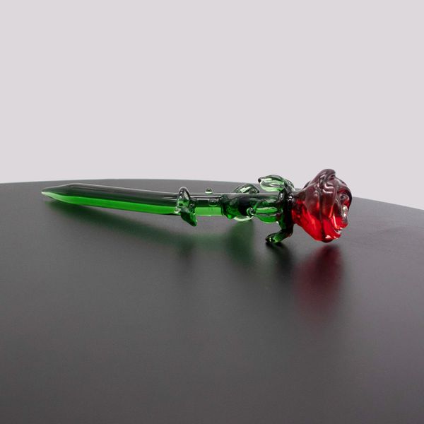 Rauchen Glas Dabber Shisha Rauchen Werkzeuge Rose Form Blase Carb Kappe Für Wasser Rohr Bohrinseln Dab Stick Carving Werkzeug Großhandel