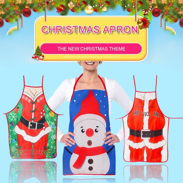 

новогодние украшения для дома санта-клауса рождественские фартук xmas декор noel navidad 2021 новый год рождество подарок 50см * 70см