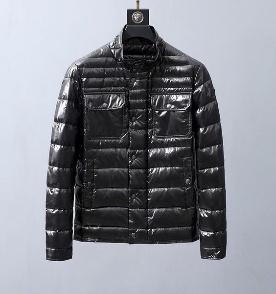 

fashion luxury men casual down jacket down coats mens outdoor warm feather man winter coat outwear men winter jacket, Black