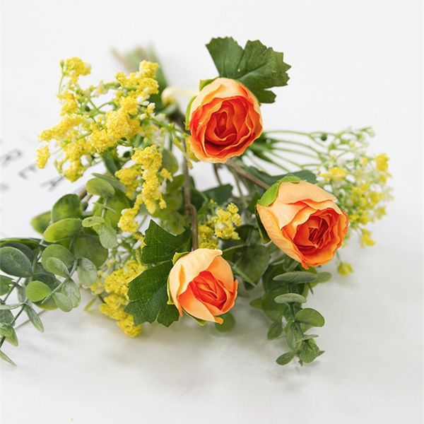 

decorative flowers & wreaths eucalyptus faux lotus star bundle evergreen tree artificial flower plants home decor vase valentines day gift1