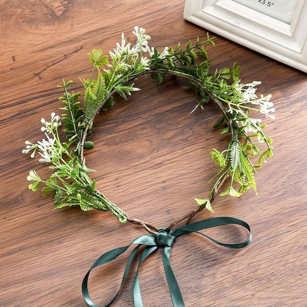 

haimeikang new handmade woman girls shower bridal shower primitive rustic wreath rose flower crown woodla jllksi