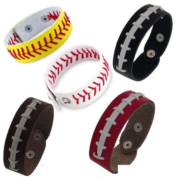 

factory1880seam new 2020 classic leather softball baseball bracelet