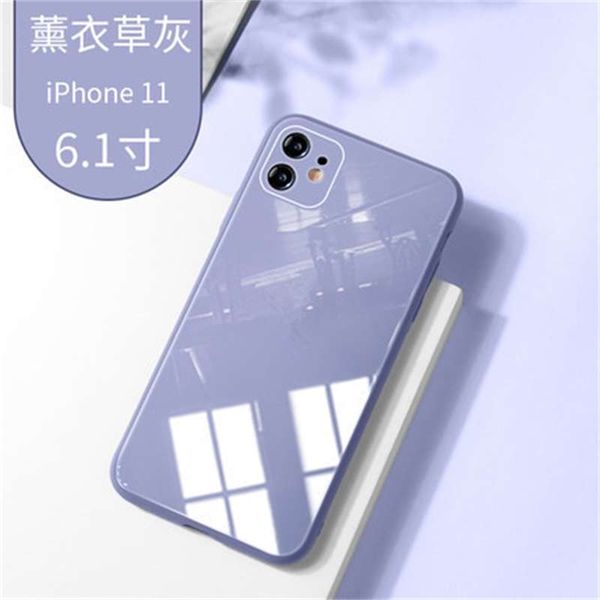 

liquid glass mobile phone shell for iphone11 new style se with silicone xs all-inclusive lens protective case 7p
