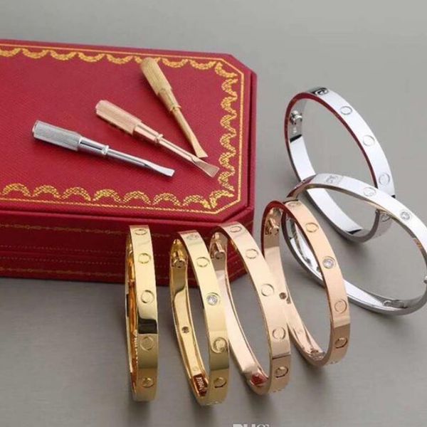 

new refined steel bracelet fashion gift gold silver rose gold men and women must, Golden;silver