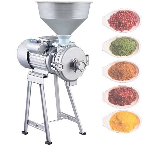 

electric animal poultry feed corn grain wheat crushing pulverizing mill/maize sorghum stuff grinder/rice pulp making machine