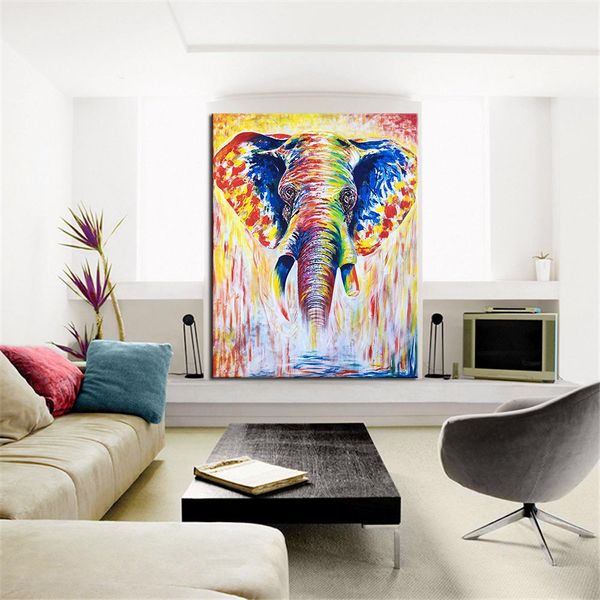 

hd inkjet elephant гостиная украшения холст картины плакат стены декор картины для дома дизайн без рамки