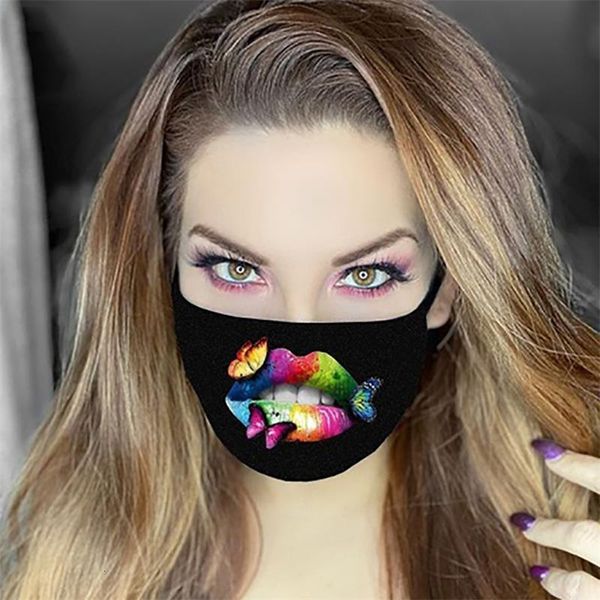 

lips 3d 8 designer styles printing adjustable protective mask dust and haze with pm2.5 breathable face masks