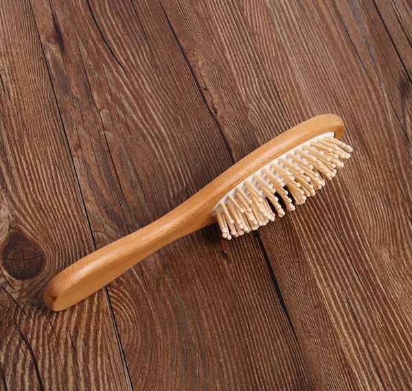 

wholesale price natural bamboo brush healthy care massage hair combs antistatic detangling airbag hairbrush h bbyzny sweet07, Silver
