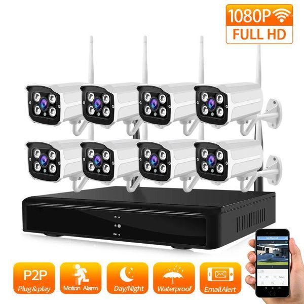 

ZGWANG 2MP 1080P Wireless CCTV System 8CH HD NVR Kit Outdoor IP66 IR Night Vision IP Wifi Camera Security System Surveillance1