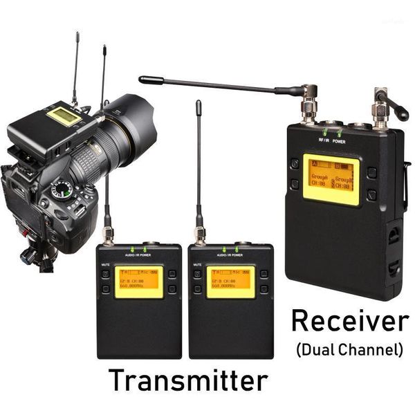 

microphones leicozic e200 integrated digital wireless bodypack lavalier microphone system for camera dslr interview microfone w/ hard case1