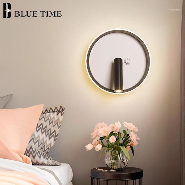 

wall lamp bedroom lamps modern led for living room bedside lights strip creative corridor indoor lighting 12w1