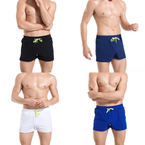 

brand mens beach surfing board shorts quick dry swimming wear mens solid swimsuit swimwear jogger boxer sports gym short pants y1209