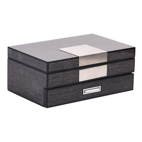 

jewelry box large capacity piano paint storage jewelry box earring ring necklace with mirror watch organizer, Pink;blue