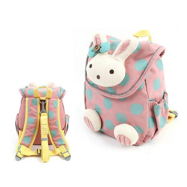 

christmas gift cute rabbit kids backpack cotton fabric backpack for children school bag toddler anti-lost bags for age 1-3 years 201117