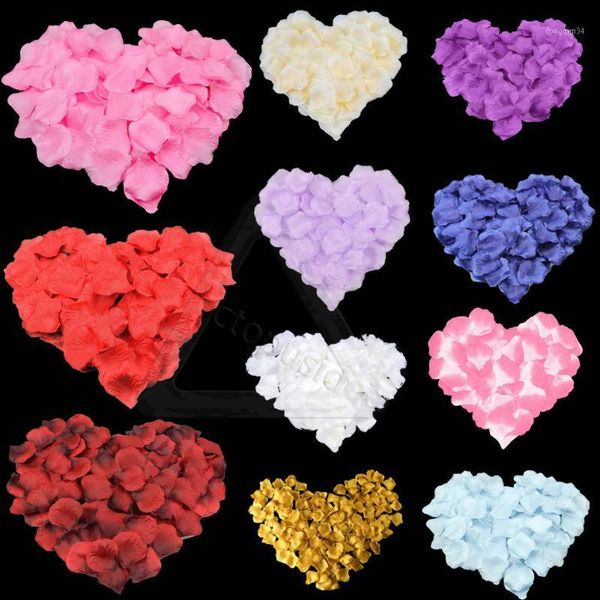 

1000pcs/lot silk rose petal flower confetti engagement artificial petals celebration wedding decoration1