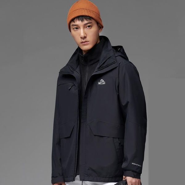 

outdoor jackets&hoodies pelliot camping tourism men jacket winter jackets softshell windbreakers waterproof warm blazer heated autumn mounta, Blue;black