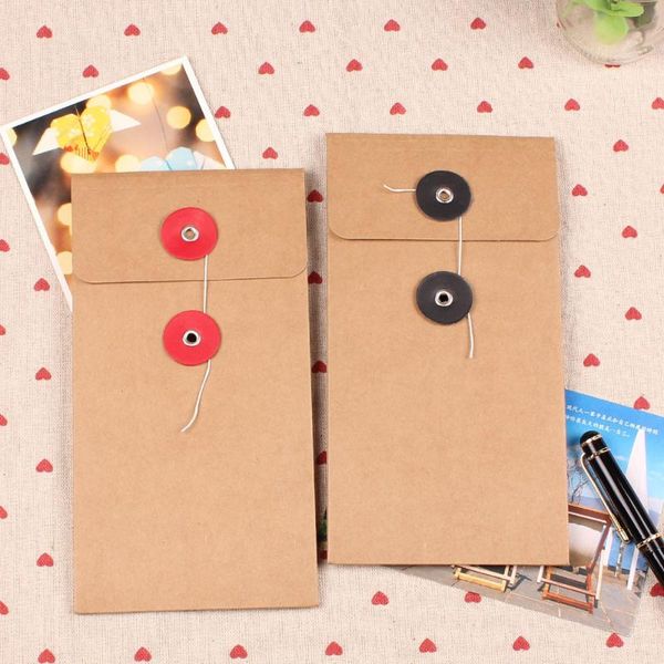 

10.5*21cm 10pcs/lot vintage kraft paper file bag pocket document bag for notebook diary sprial loose leafhide file envelope