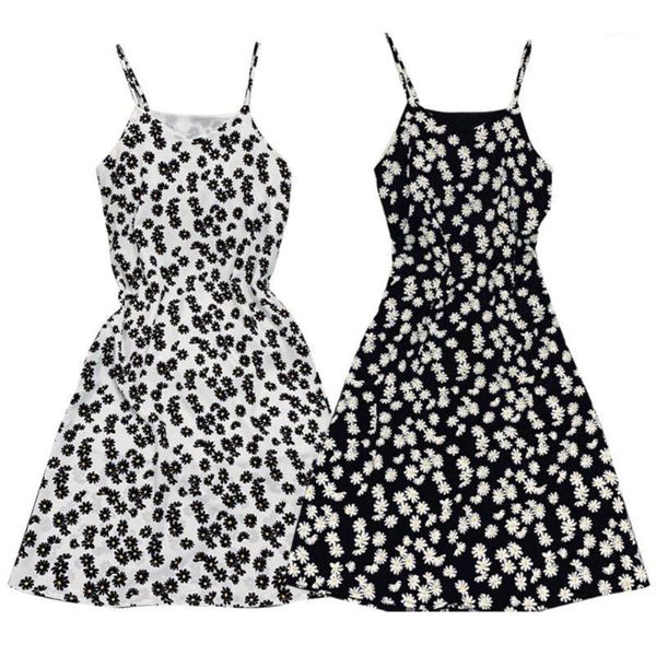 

2020 women's dress fashion marguerite sleeveless v neck strap midi dress flared sundress summer seaside resort beach skirt1, Black;gray