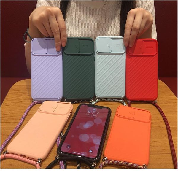 

slide camera protect phone case for iphone xr x xs 11 pro max se 2020 6 6s 7 8 plus crossbody qylppd