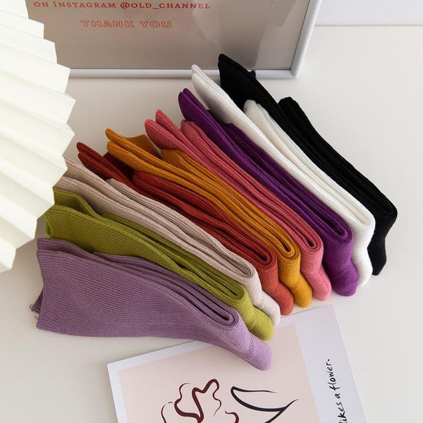 

salina women's socks winter and spring new year combed cotton comfortable short tube solid color casual fashio bbycsd, Black