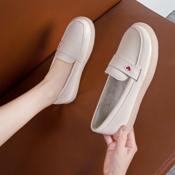 

неглубокий рот все-матч маленькая белая обувь круглые носки случайные женские кроссовки осень мягкое платье квартиры женщины лето новое паде, Black