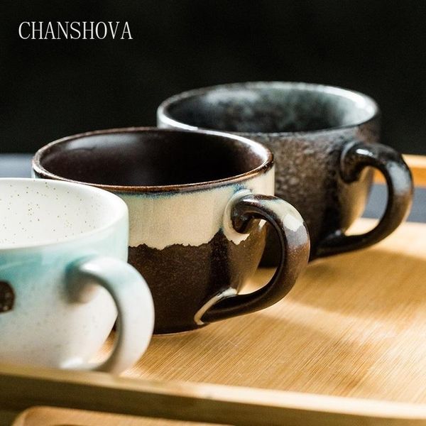 

chansshova 200ml китайская ретро личность керамическая чашка фарфора фарфоровый кофе кубок кофе кубок молока чай завтрак h005 jllbys