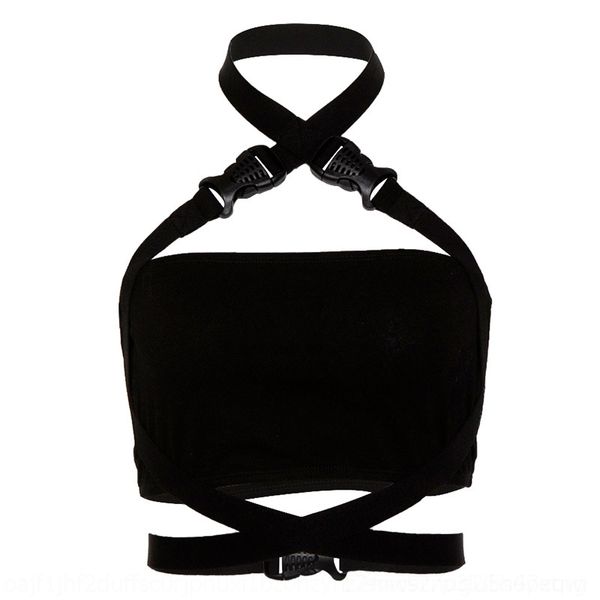 

zeyh body bra bandage lingerie clothes women harness harness belts black elastic strappy fashion caged bras bustier goth rave wear, Black;white