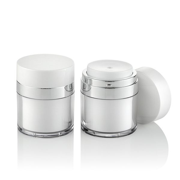 

vacuum cosmetic jars empty subpackage containers storage eyes face cream liquid foundation cylindrical bottle white 5 85zh f2