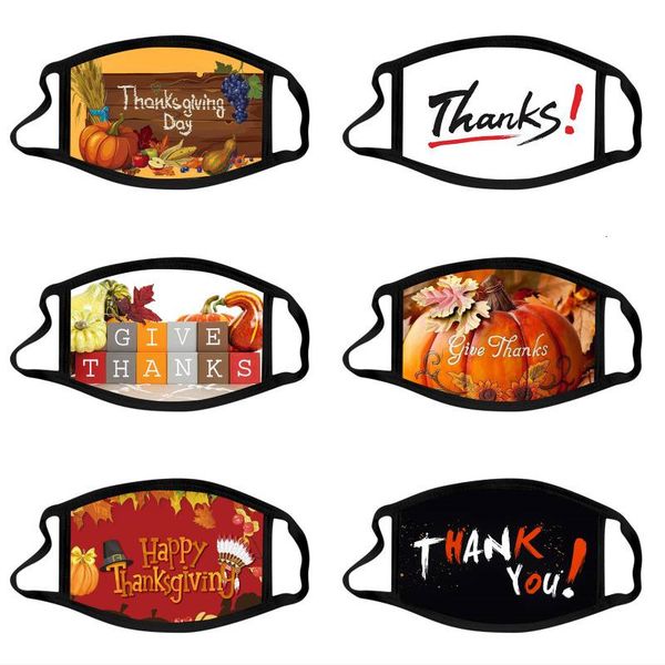 

thanksgiving breathable dhl mask shipping cycling women mouth cover windproof cotton masks pumpkin turkey face mask for men kimter-l790fa