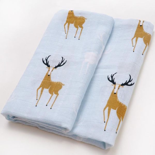

muslinlife organic cotton newborn swaddle soft baby blanket baby bibs infant wrap multi use manta cobertor bandana earp scarf swy wmtxts, Red;brown