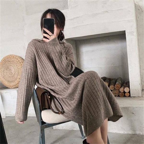 

2021 new autumn tide the-neck mid-length in female mesh streetwear loose fashion with hood dress jl4g, Black;gray