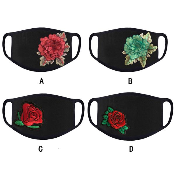 

fashion for women popular embroidered cloth face mask dust-proof anti-spray washable reusable masks 4 styles wholesale 1ap8fo