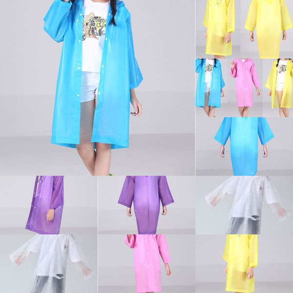 

hooded transparent jacket raincoats rain coat kids poncho raincoat cover long girl boy rainwear 5 colors dhl 4 nkc64