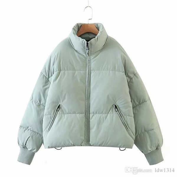 

2020 designer ladies down padded jacket winter jacket women's winter down padded jacket new solid color warm clot, Black