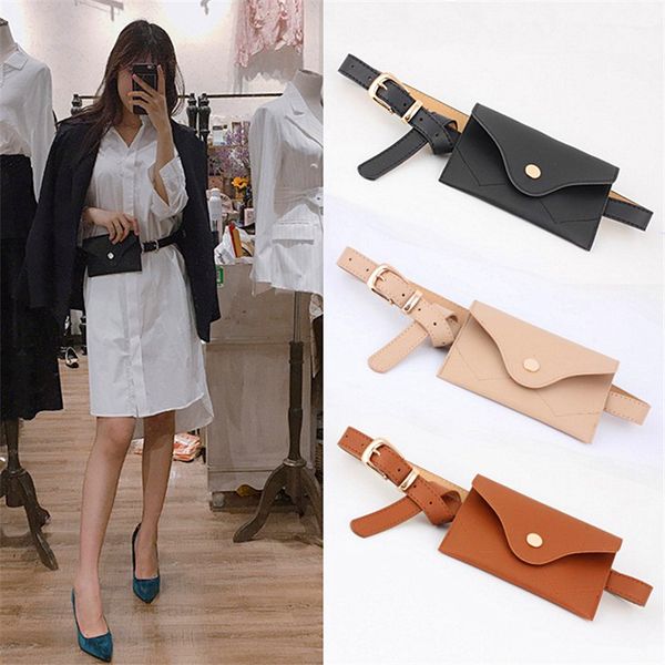 

2020 women belts fashion personality wish wallet design pin buckle female imitation leather pu belts for women t200427, Black;brown
