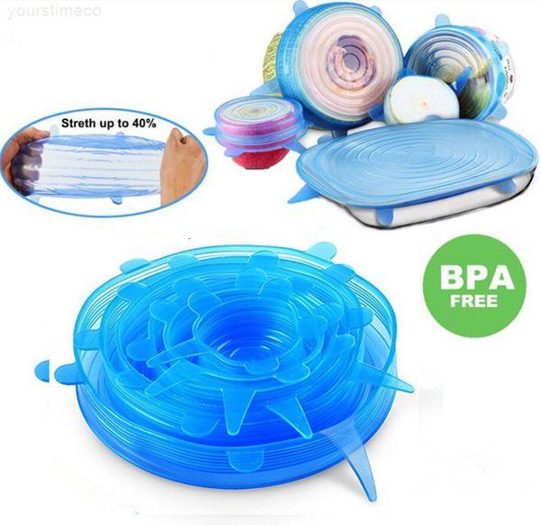 

silicon stretch lids universal silicone food wrap bowl pot lid cover pan cooking kitchen accessories dropshippingju0183