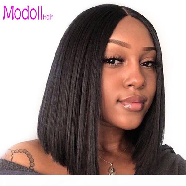 

short human hair bob wigs for women ombre wigs black roots remy brazilian 613 lace front human hair wigs plucked with baby hair, Black;brown