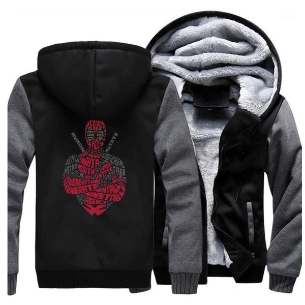 

winter jacket men fleece thick warm funny anti hero mens jackets and coats hoodie sweatshirt hoody dead pool sportswear1, Black