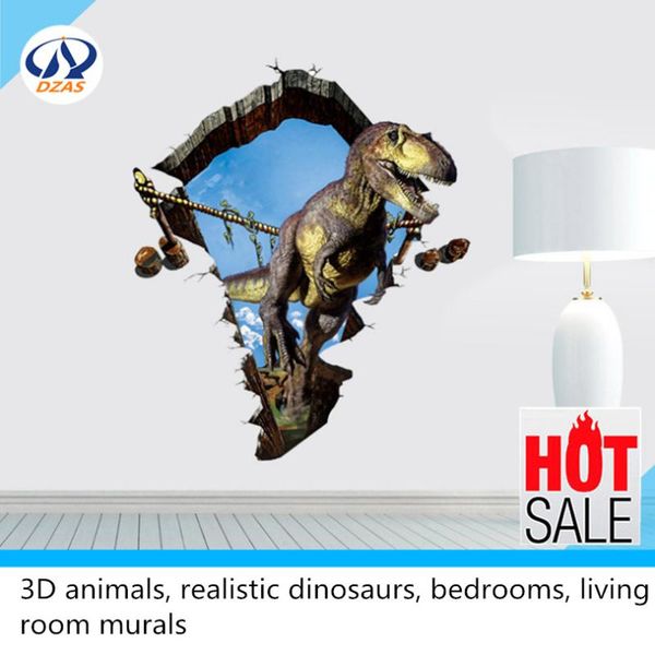 

3d animals, realistic dinosaurs, bedrooms, living room dzas-ls murals