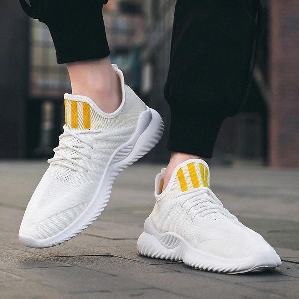 

summer autumn hip hop high platform sneakers men fly weave streetwear dancing shoes men dad chunky black board sneakers #ws9s