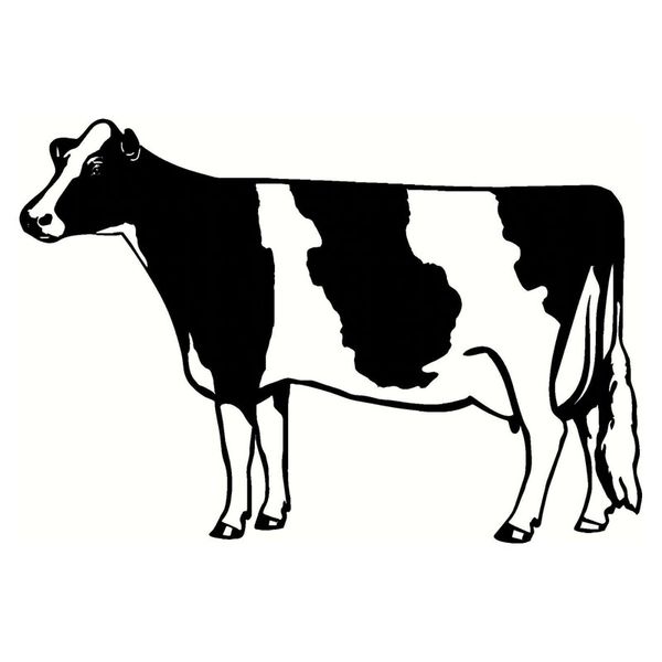 

18*12.3cm amusing car styling milch cow vinyl car stickers farm cattle decorative decal black/silver s1-2640